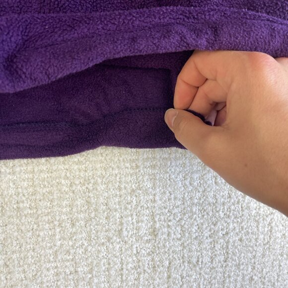 VTG Cabelas Sweater Mens Large Retro Purple Fleece Snap (Synchilla style) Read - Picture 14 of 16